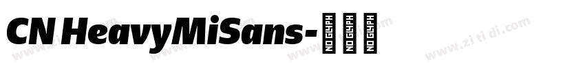 CN HeavyMiSans字体转换